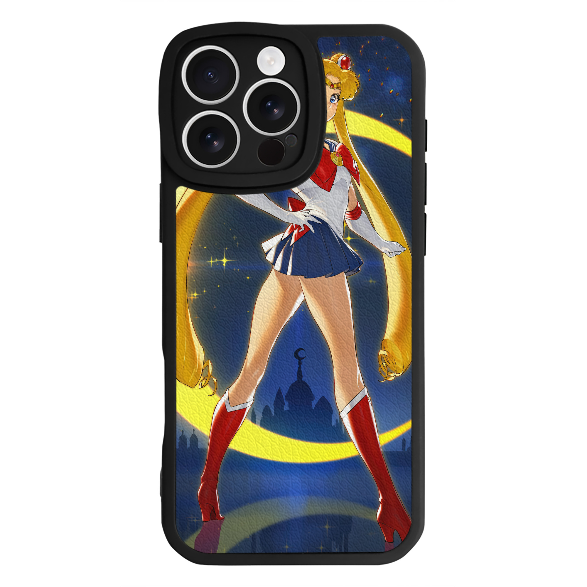 （画像用） 美少女戦士セーラームーン Sailor Moon 【iPhone 16シリーズ対応】シリコンスマホケース（レザー調） 材質：シリコン